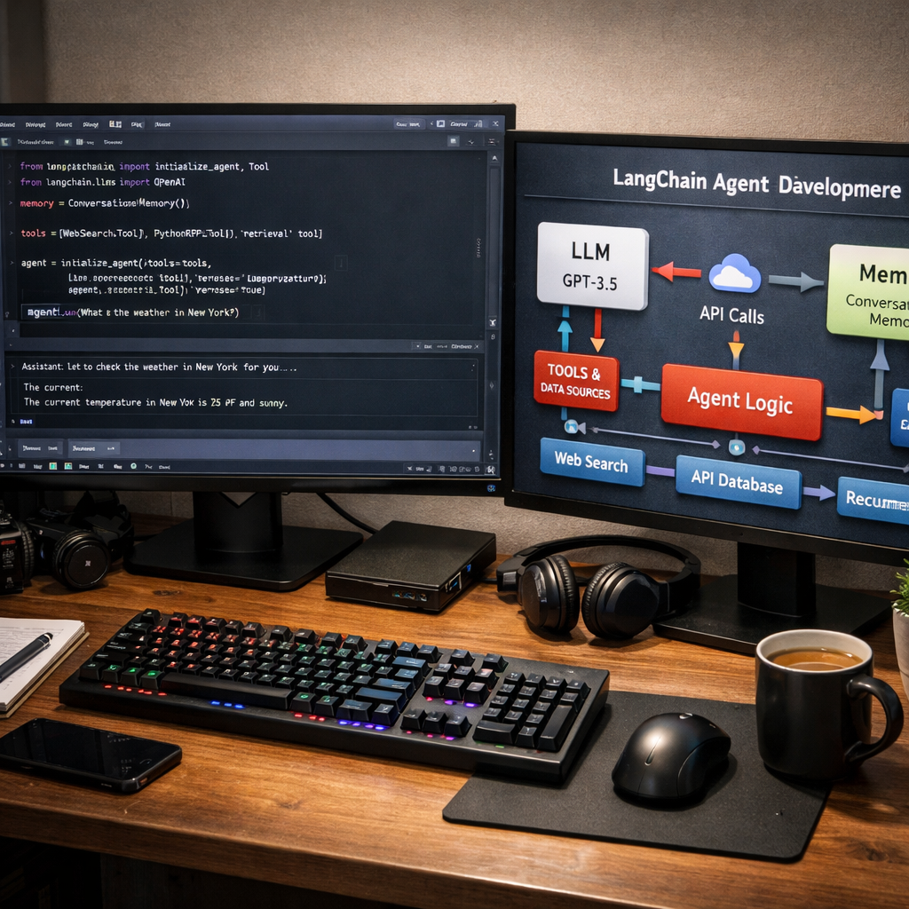 LangChain agent development environment