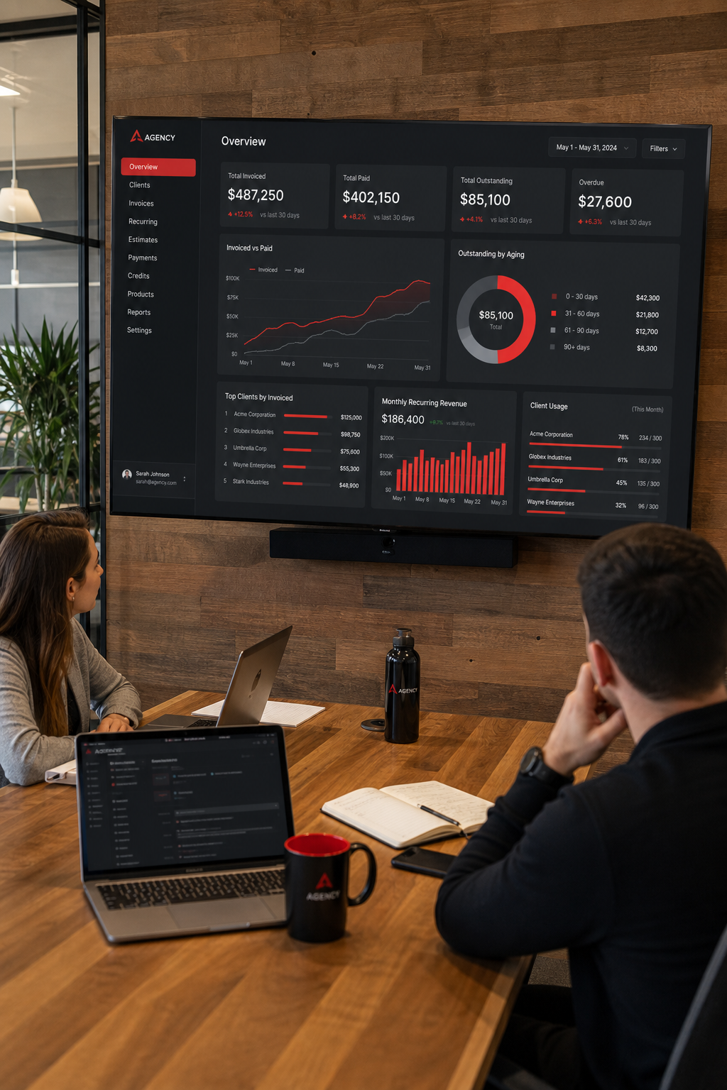 centralized invoicing dashboard for agencies