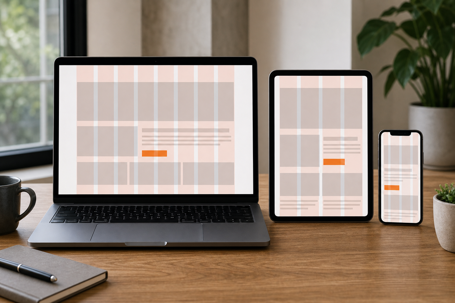responsive grid layout across devices