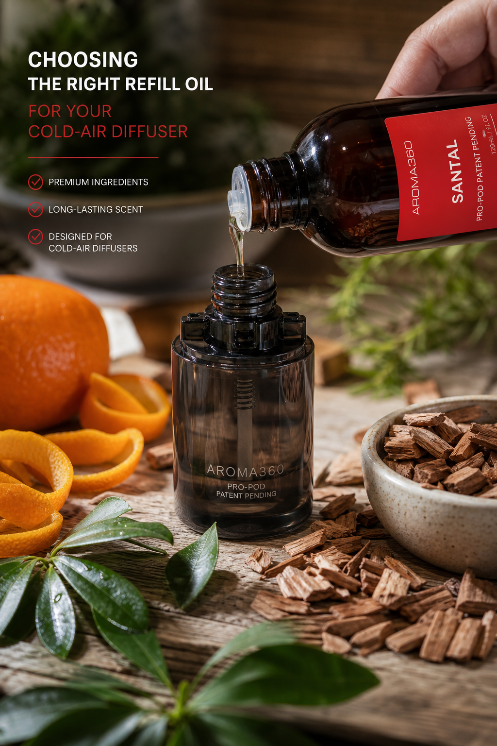 choosing the right refill oil for a cold‑air diffuser