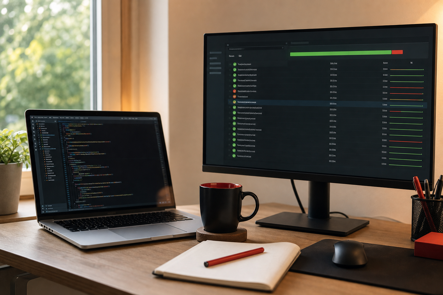 software development and testing scene.