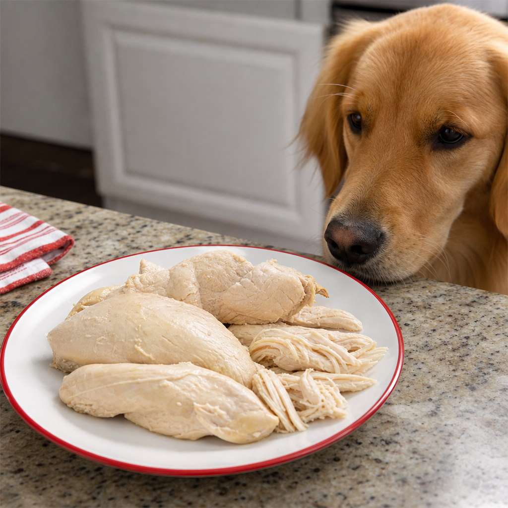 plain cooked chicken safe for dogs, protein treat