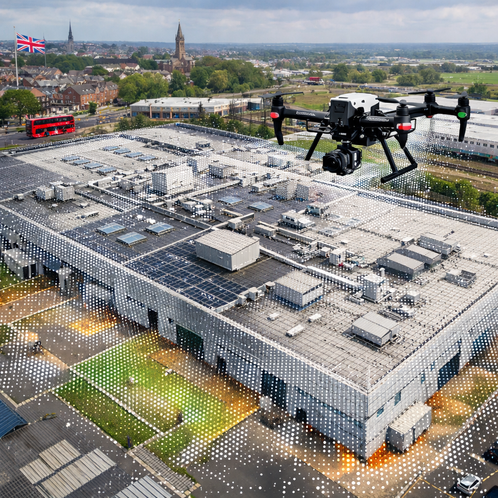 high‑resolution 3D mapping drone survey for commercial facilities