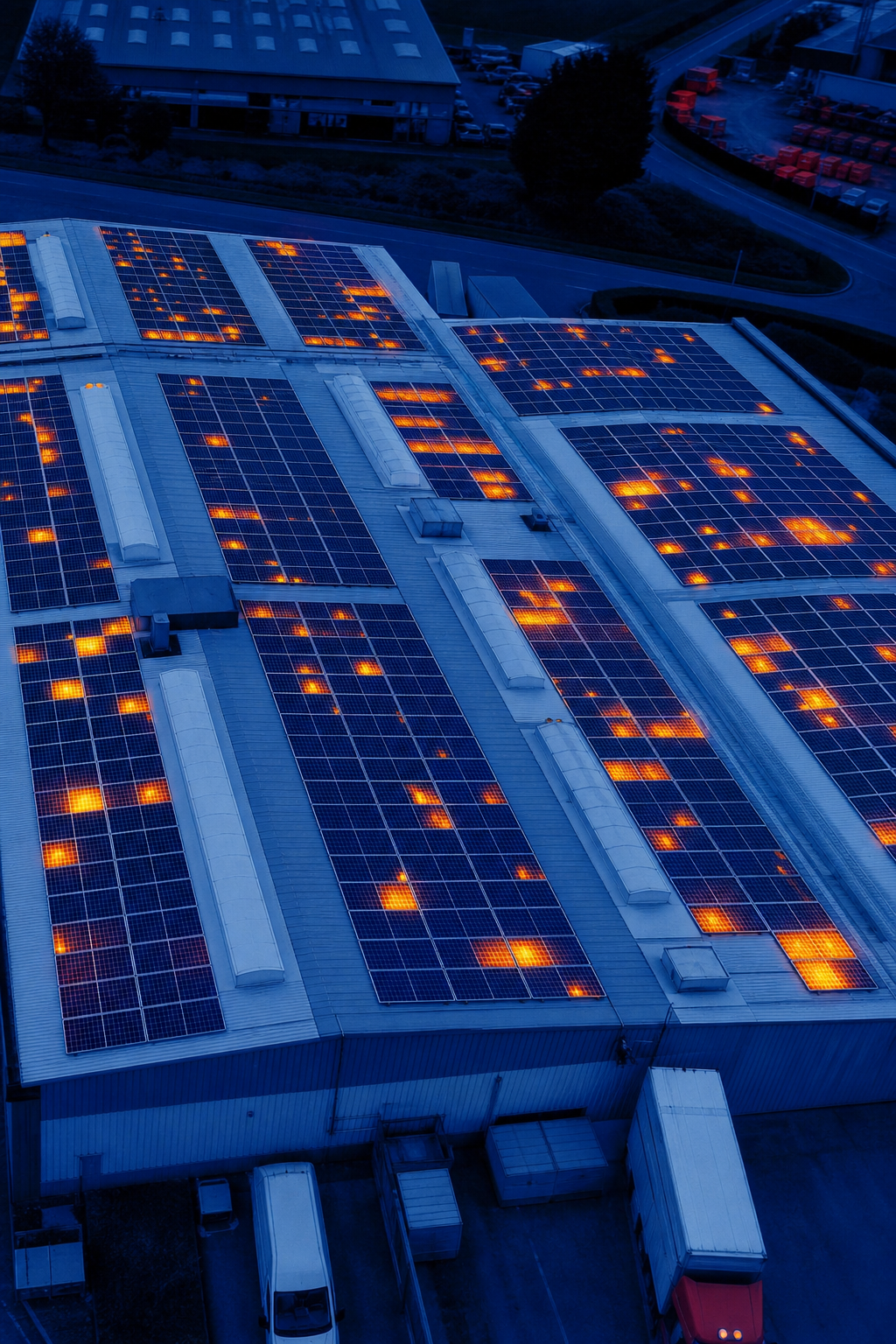 IEC 62446 compliant drone thermography of solar PV array