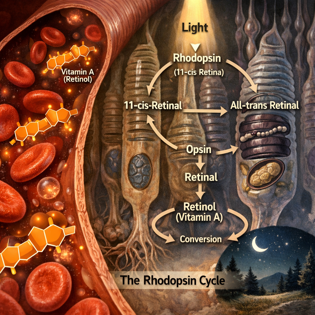 vitamin A supports night vision chemistry