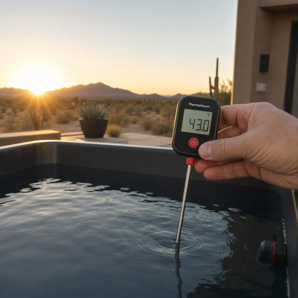 measuring cold plunge temperature accurately