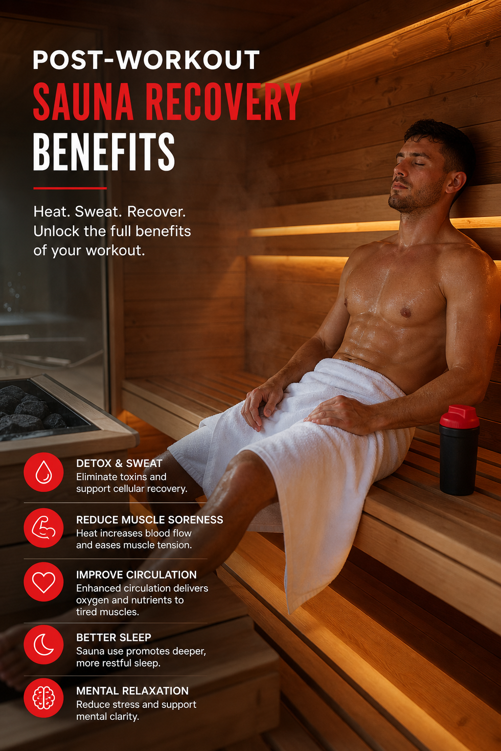 post‑workout sauna recovery benefits