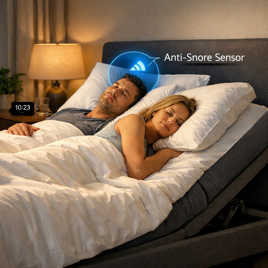 smart bed snore relief visual
