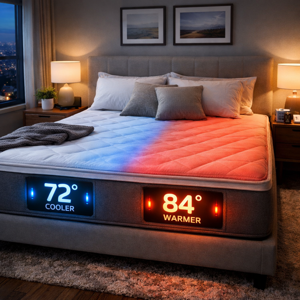 temperature‑control AI mattress for couples