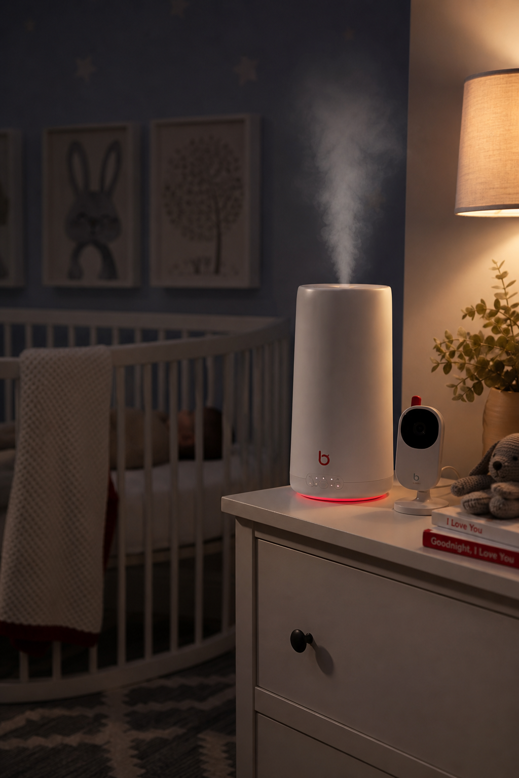 quiet cold air diffuser in a nursery