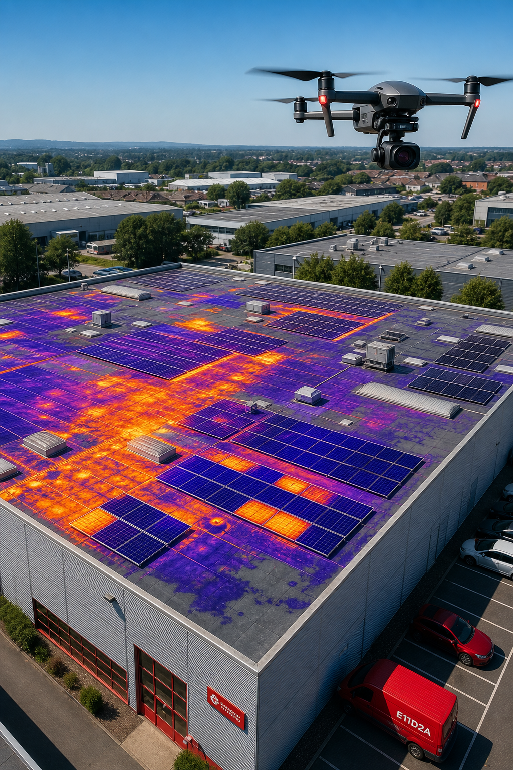 drone thermography commercial roof inspection