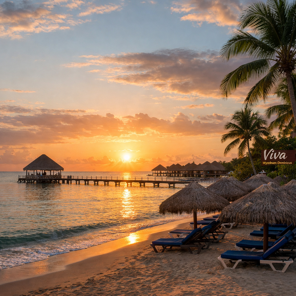 Viva Wyndham Dominica sunrise beach view
