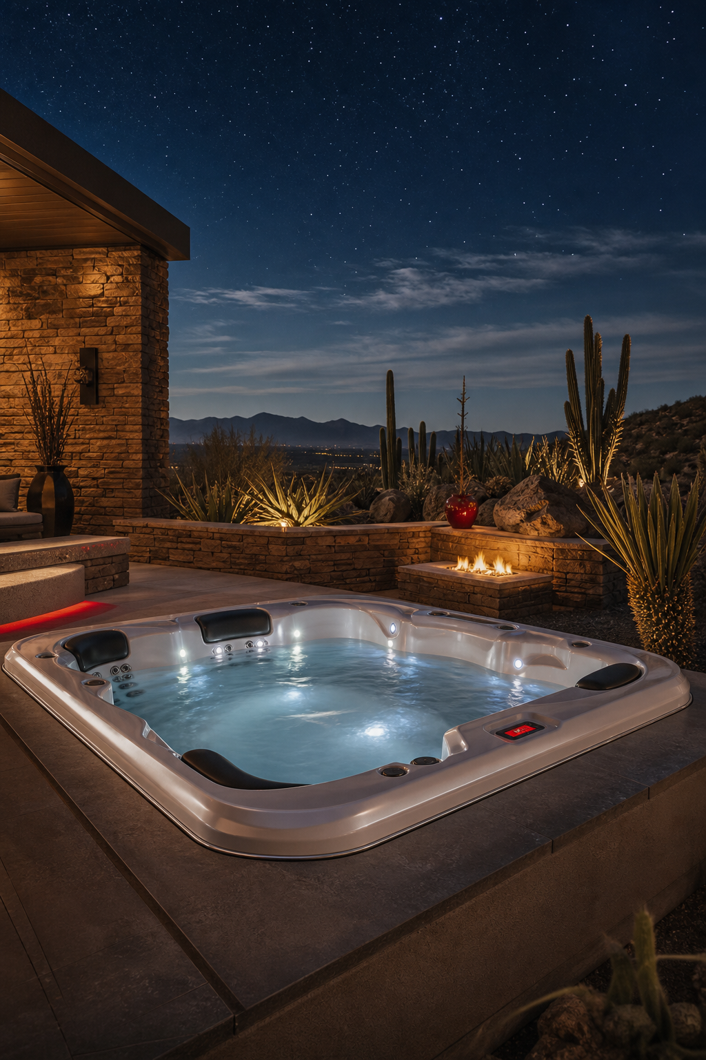 durable hot tub for mineral‑heavy water