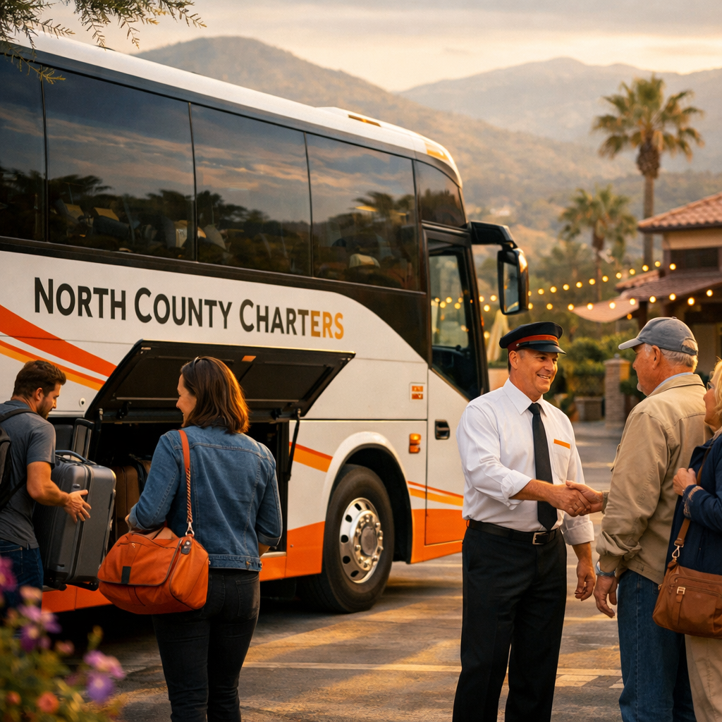 flexible scheduling charter bus North County San Diego