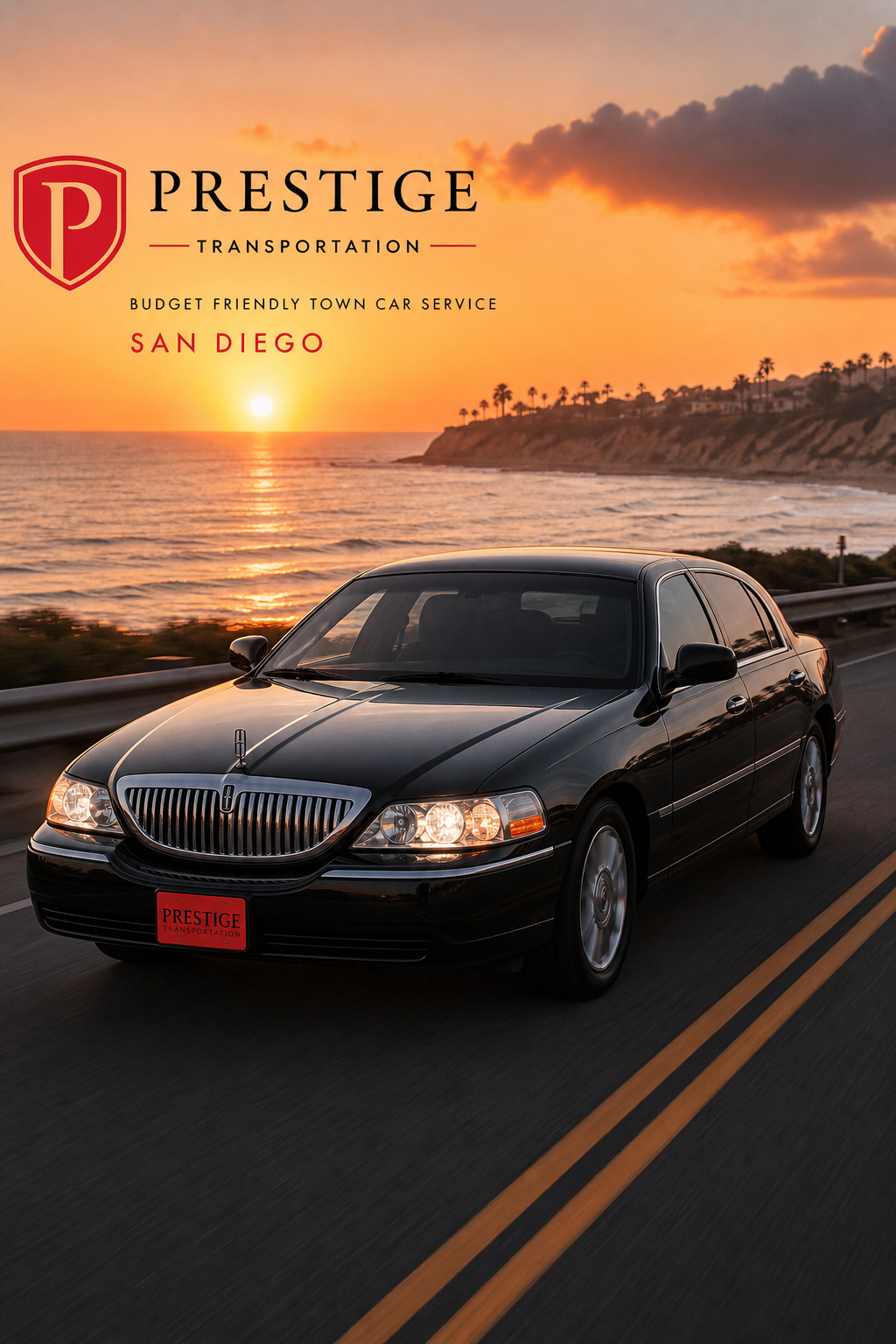 budget friendly town car private transportation San Diego