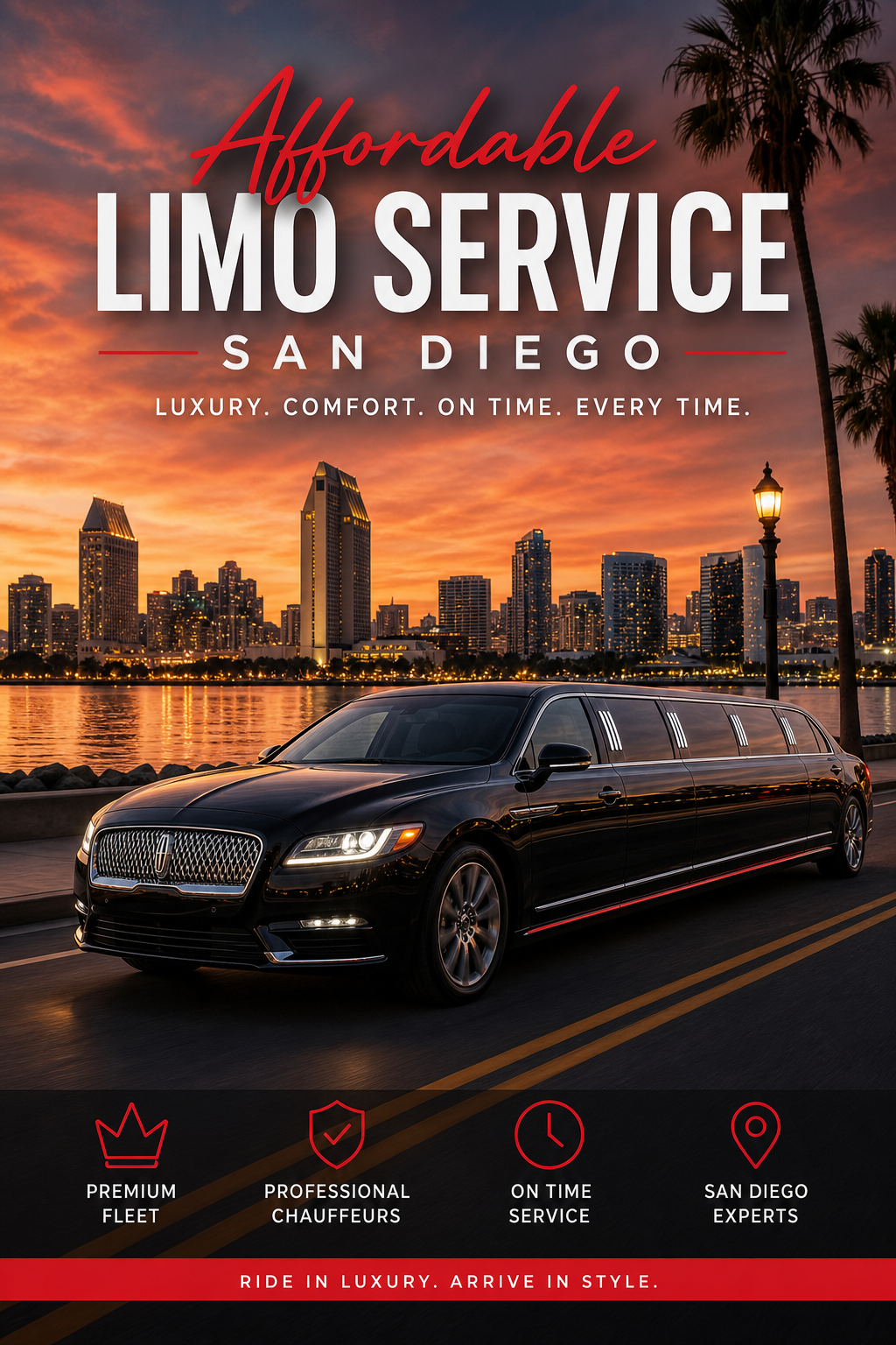 affordable limo service San Diego luxury limousine