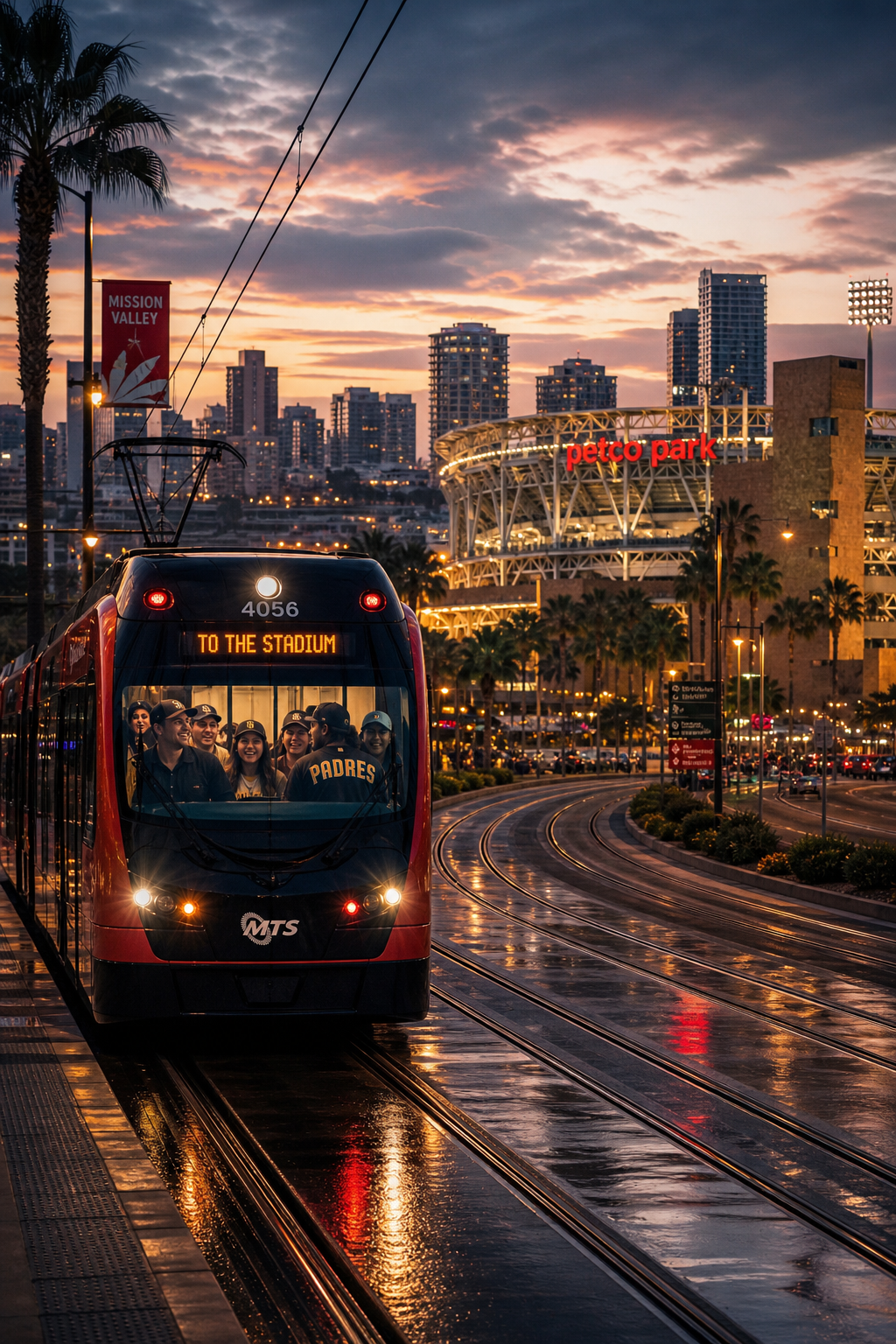 Trolley to the stadium