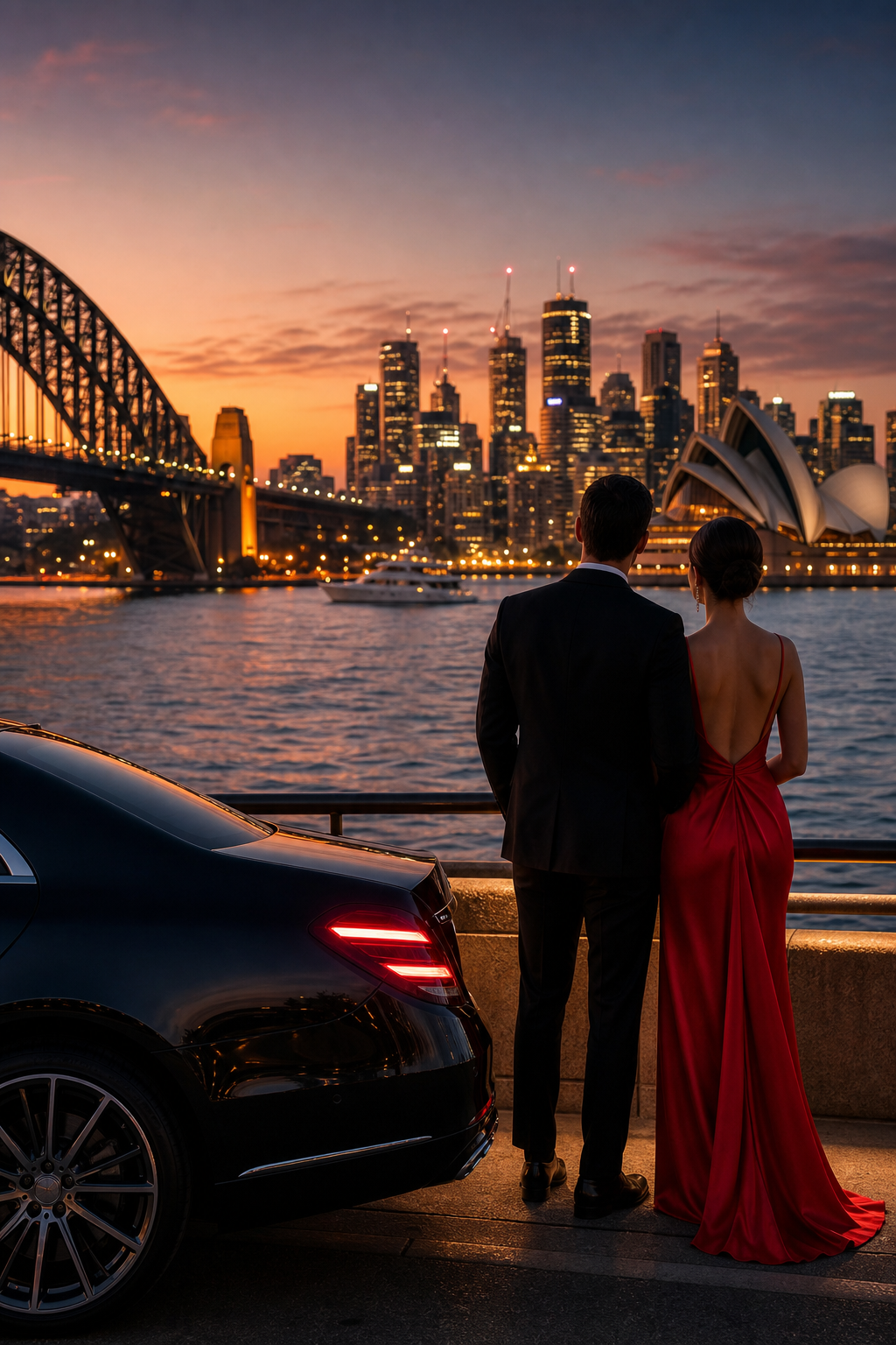 Sydney Harbour luxury companion service backdrop