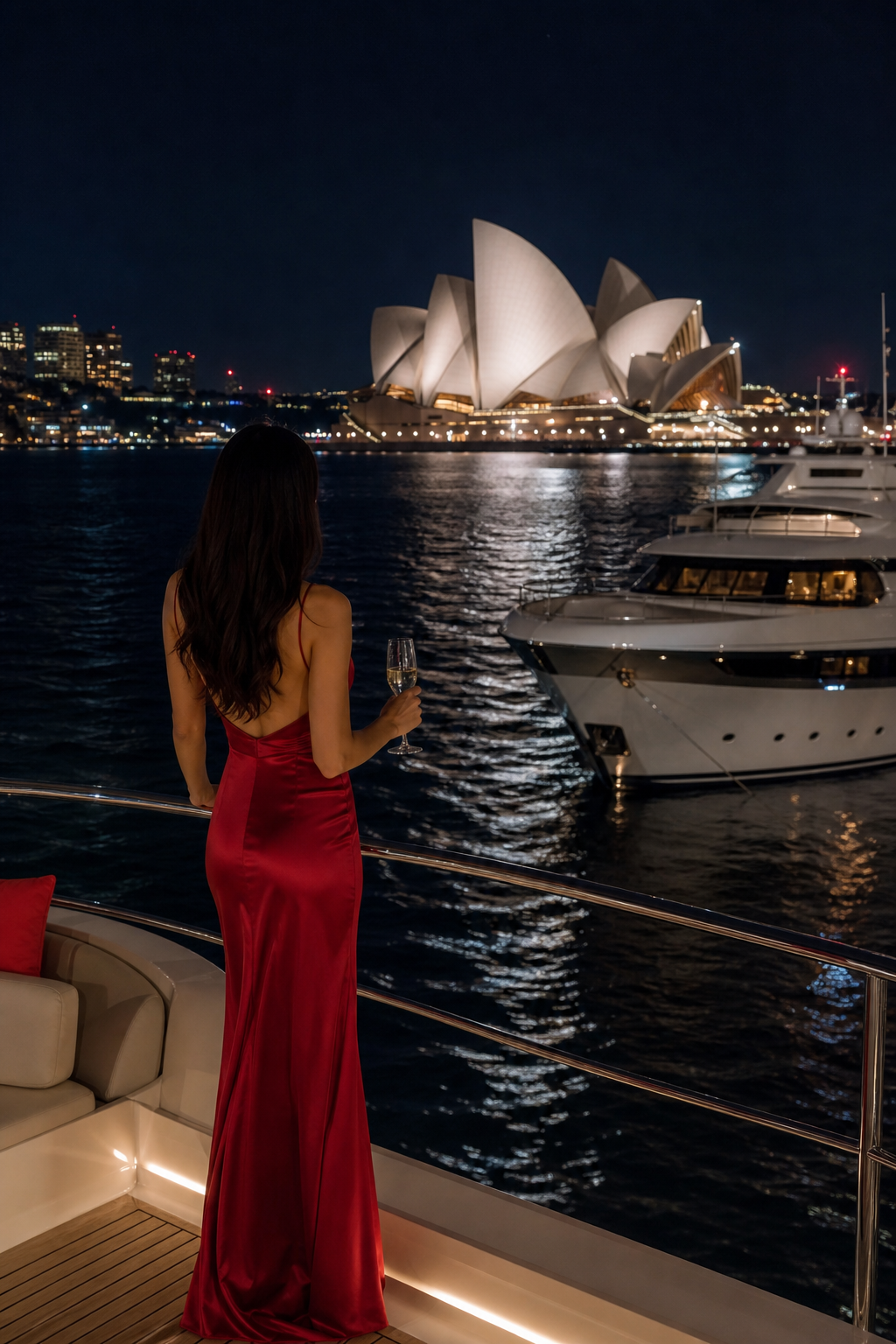 private escort luxury Sydney harbour night
