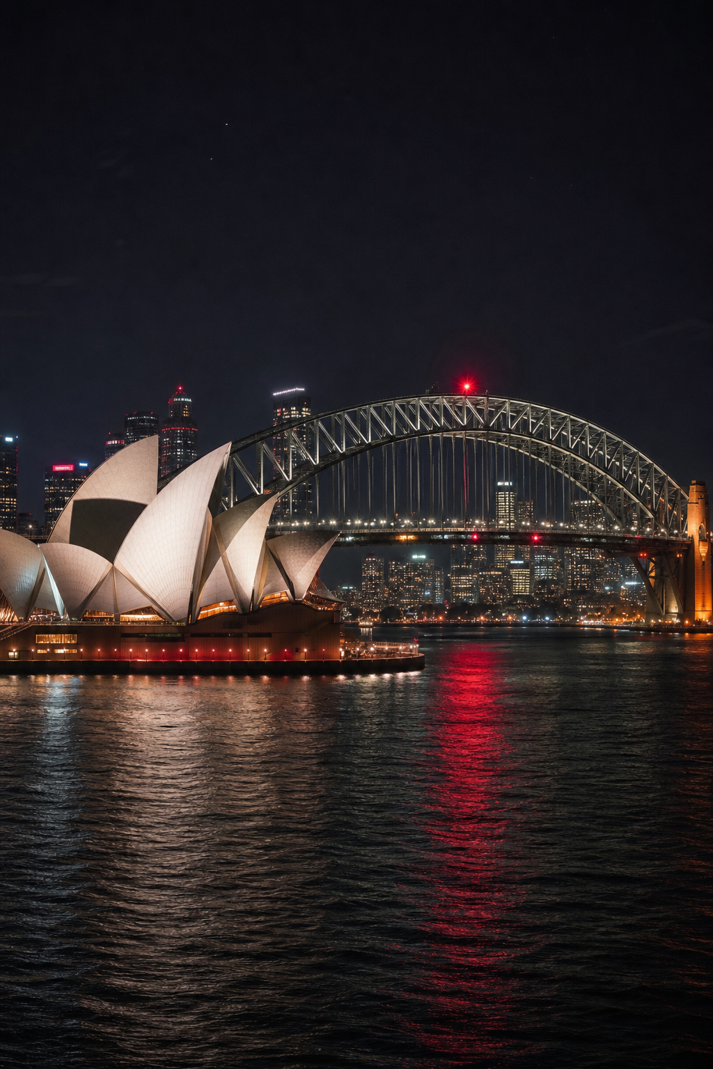 Sydney night skyline luxury escort