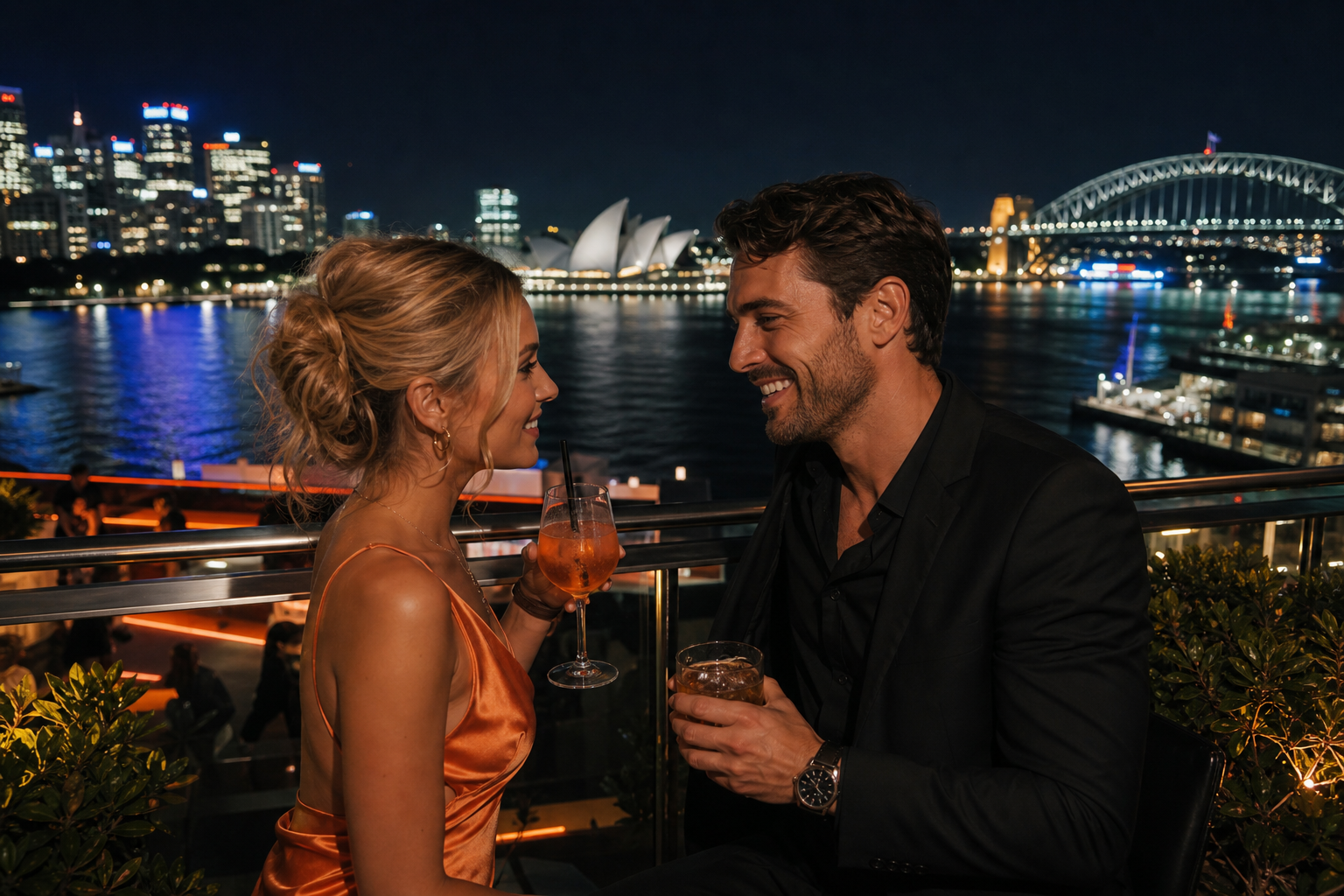 upscale nightlife escort Sydney Harbour view