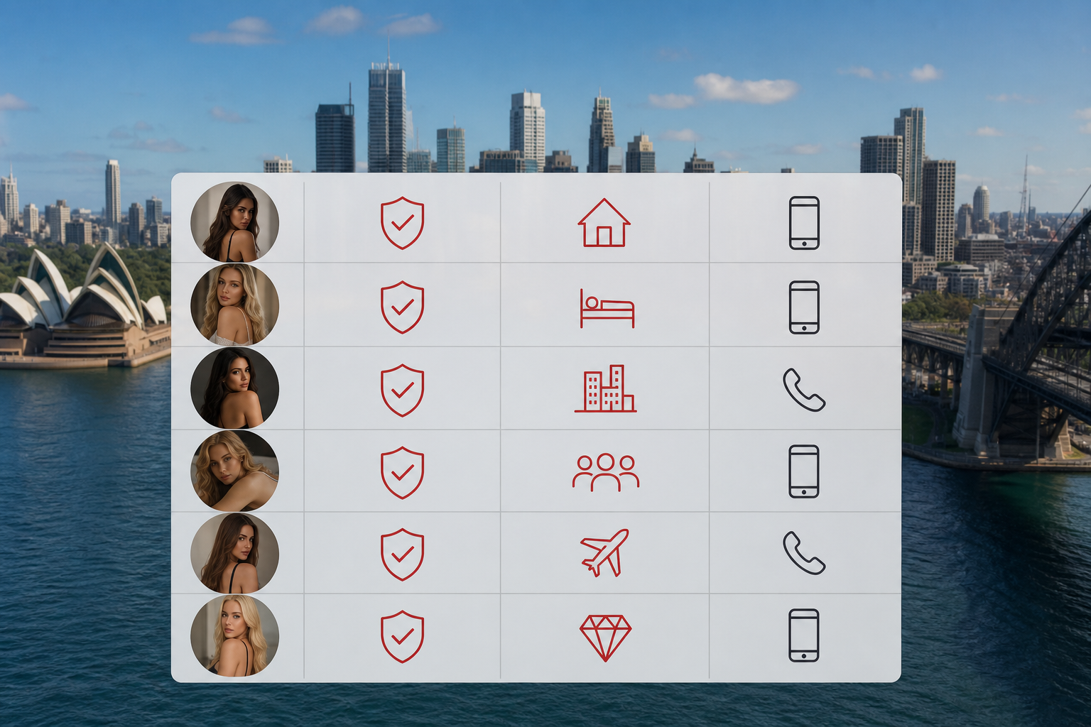 comparison of young escort agencies Sydney