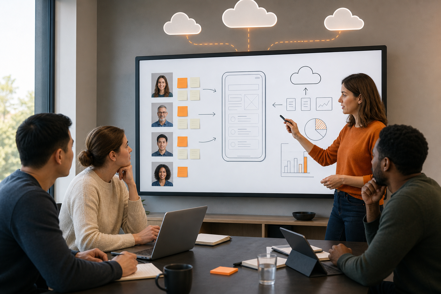 cloud application goals and user personas planning session.