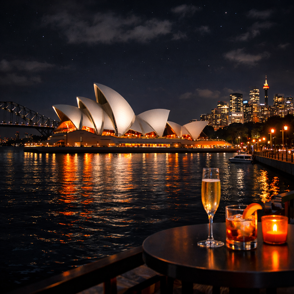 adult escort service Sydney harbour backdrop