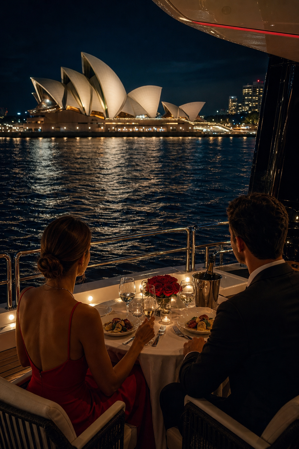 iconic Sydney harbour night date