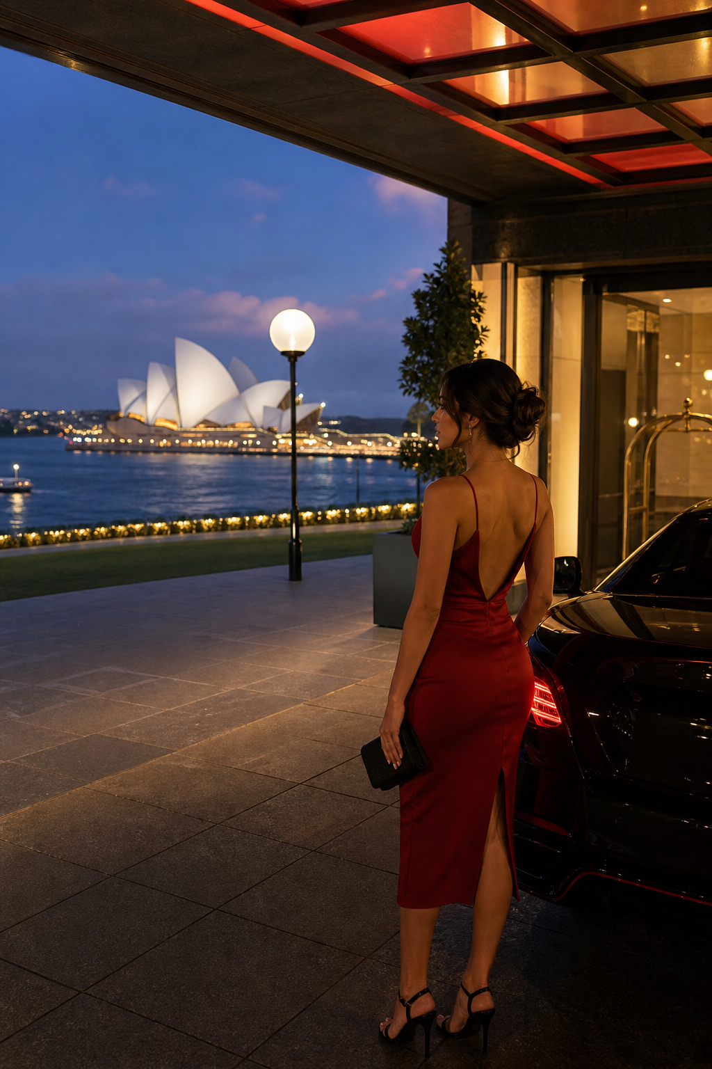 escort for events Sydney Harbour night