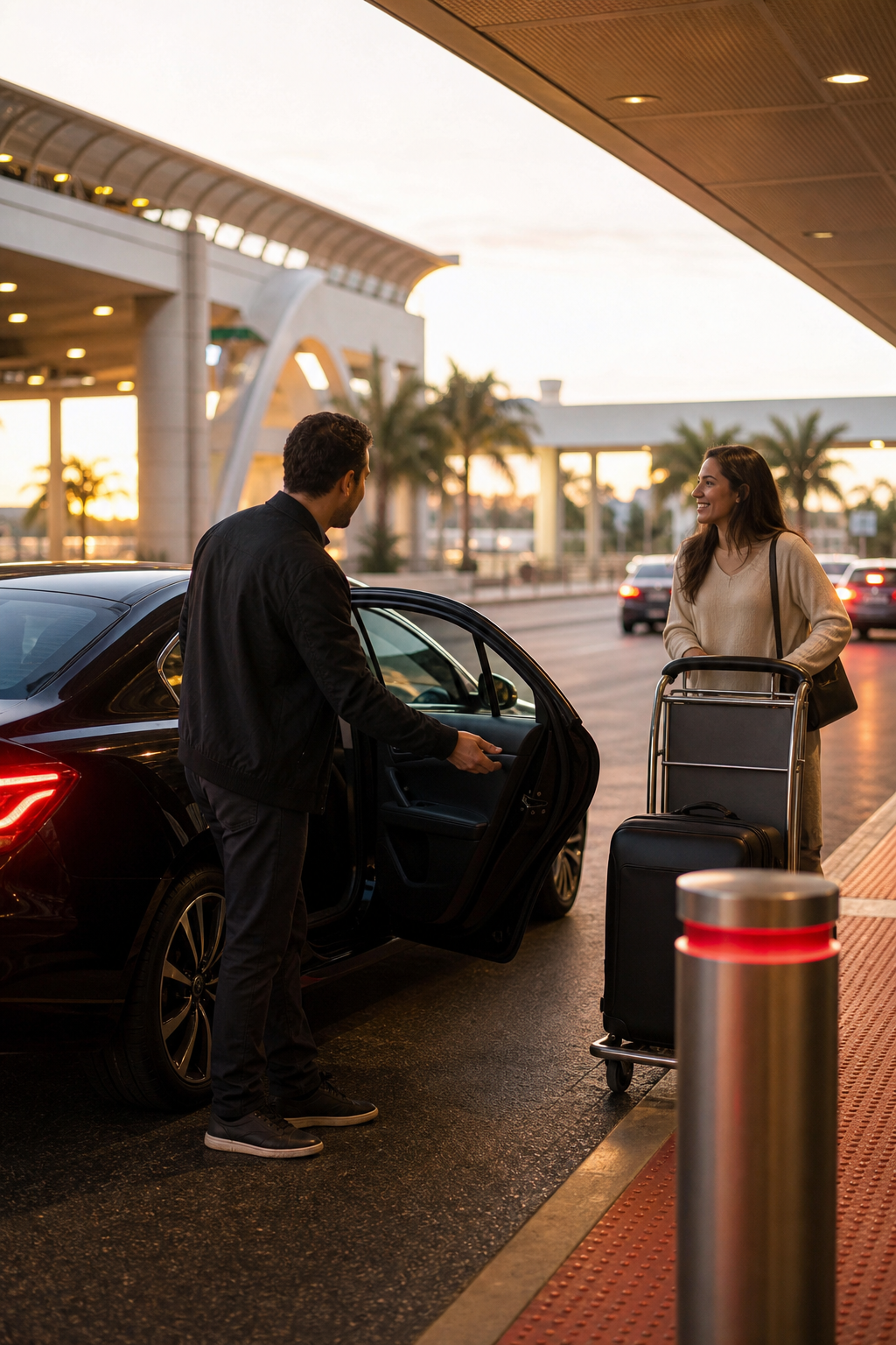 Lyft shared ridepool pickup at SAN