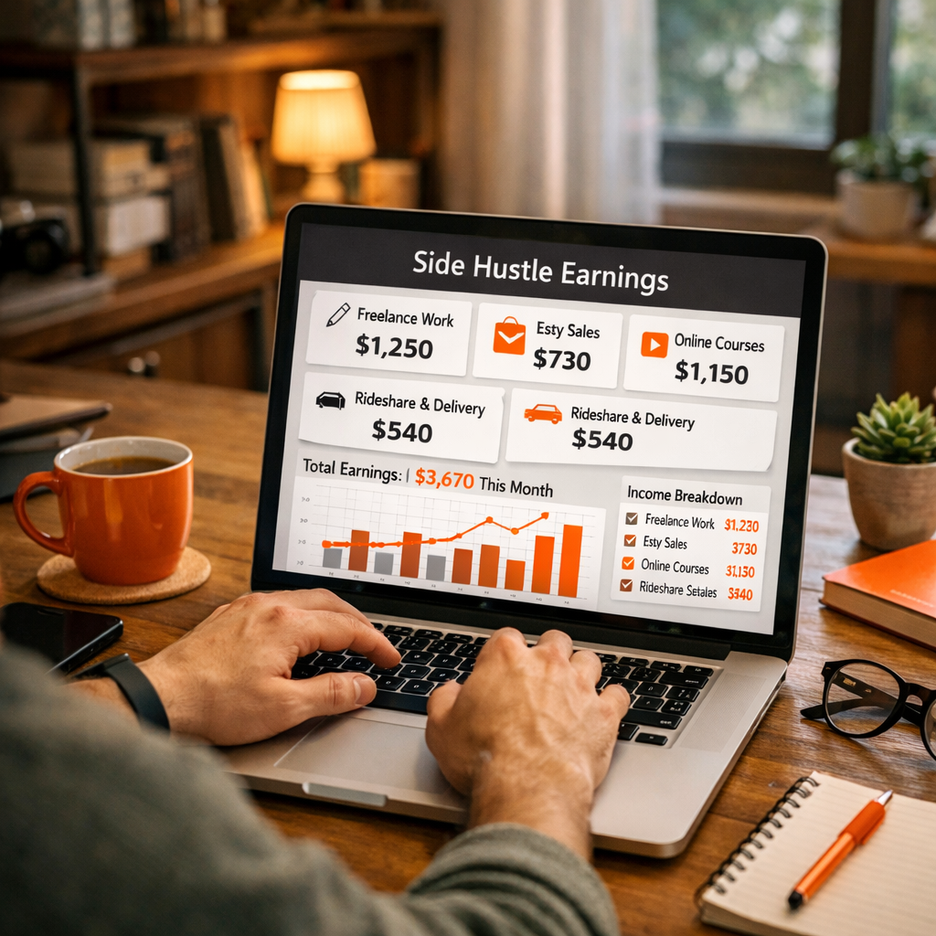 side hustle platforms earnings dashboard