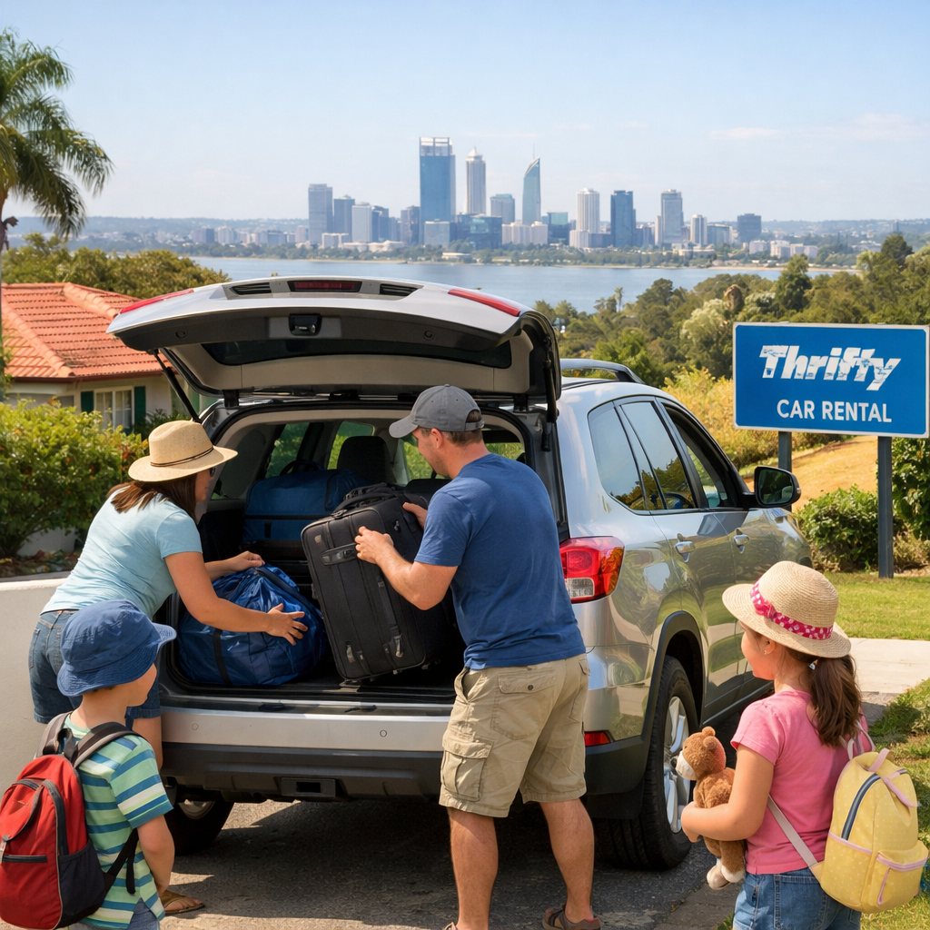 Thrifty family car hire Perth WA
