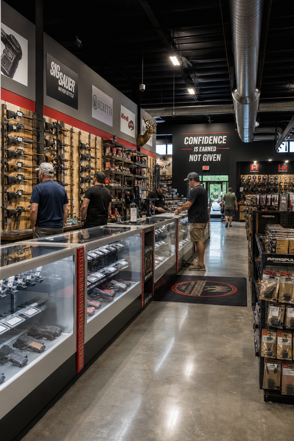 firearms showroom interior