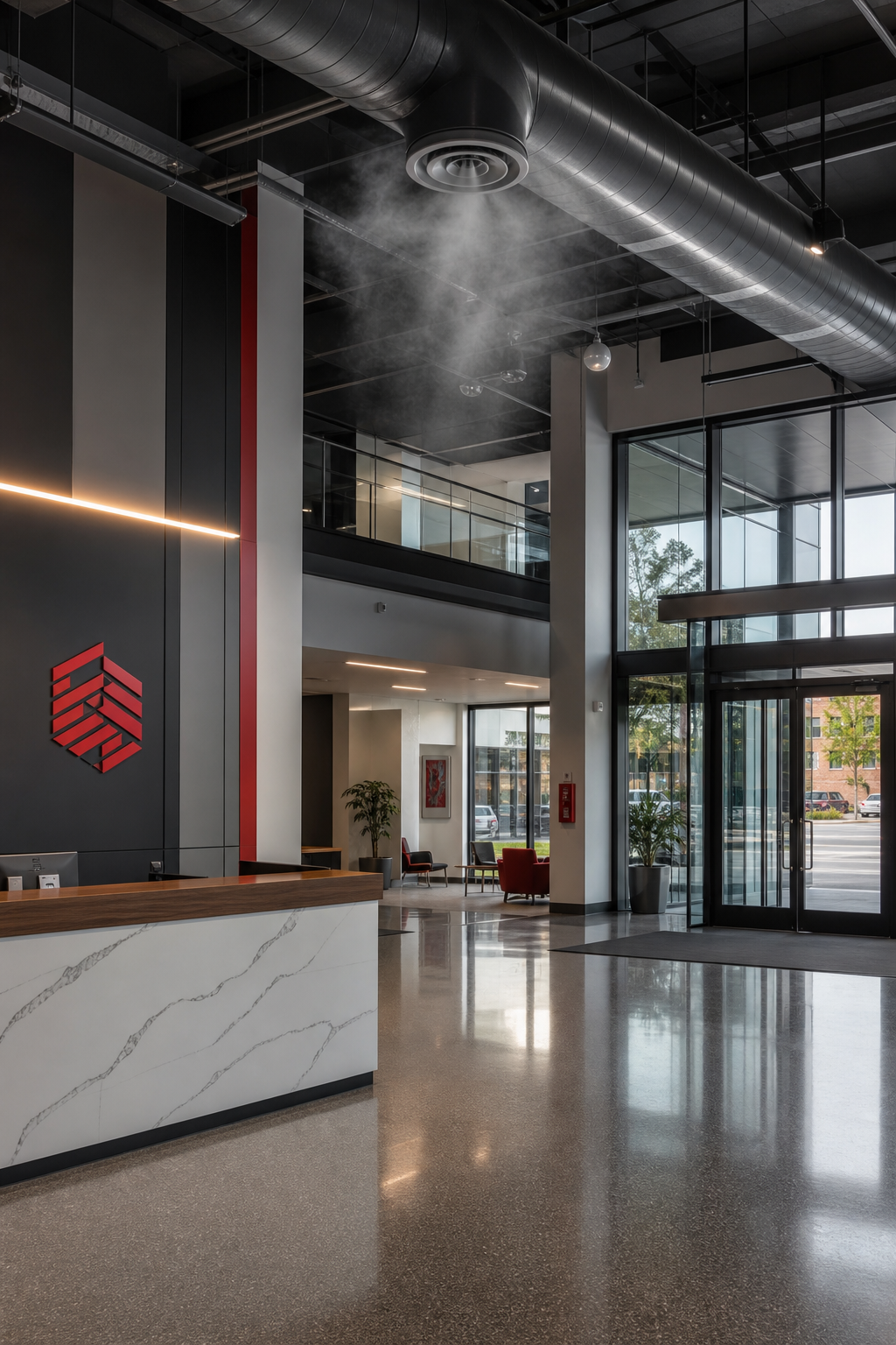 commercial HVAC cold‑air diffuser for whole building scenting
