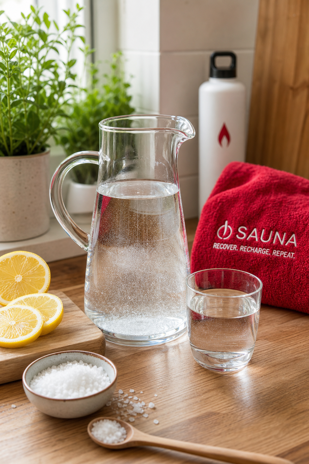 Hydration before sauna after workout