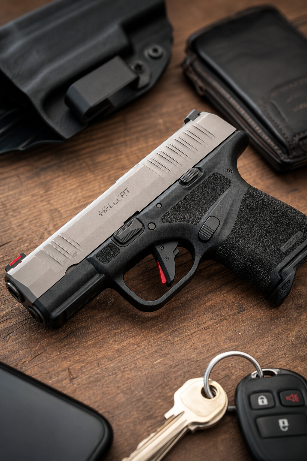 Compact 9mm pistol ready for concealed carry