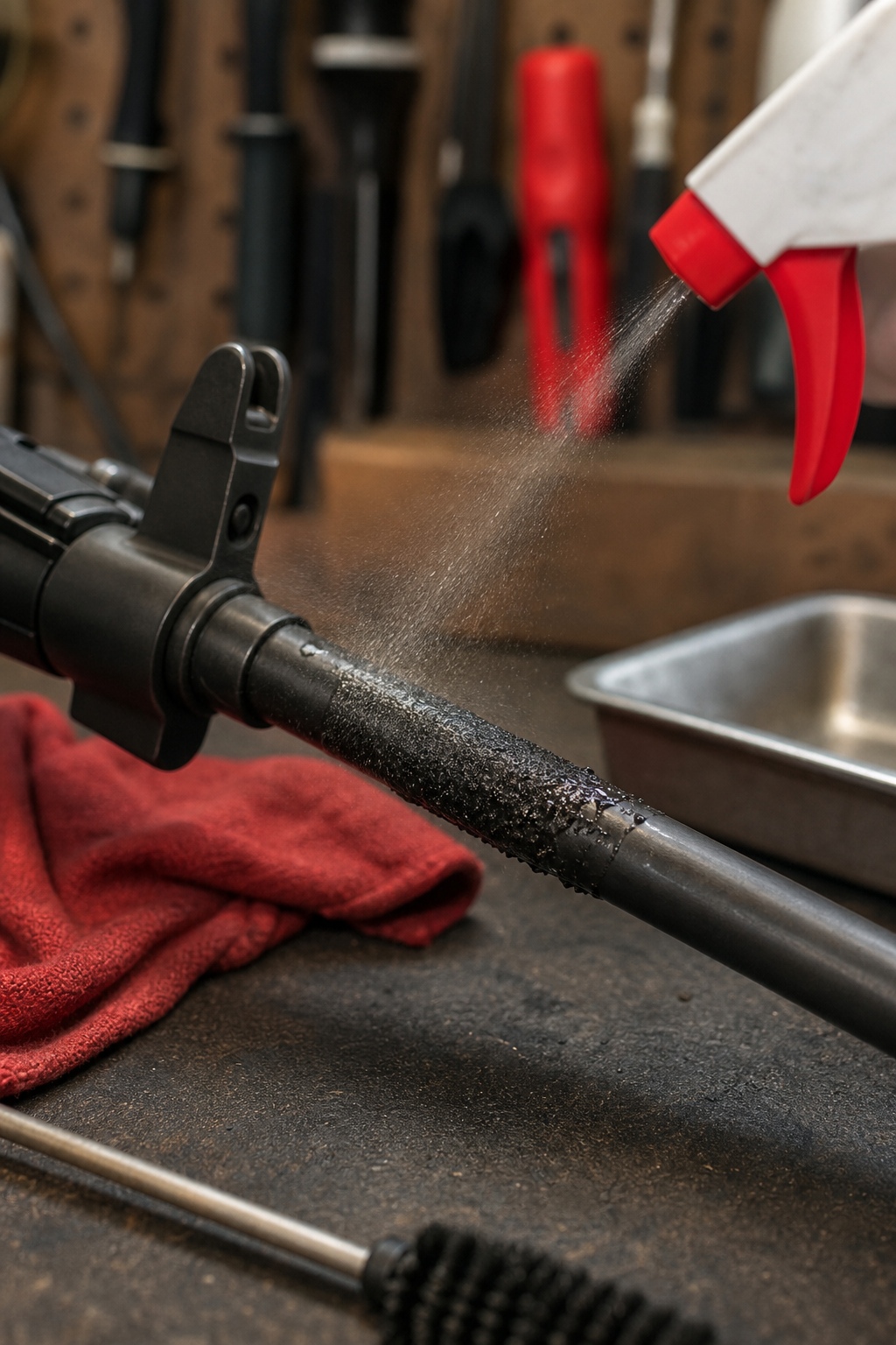 carbon buildup cleaning illustration