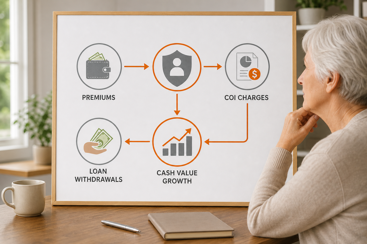 IUL cost and cash‑value mechanics for seniors