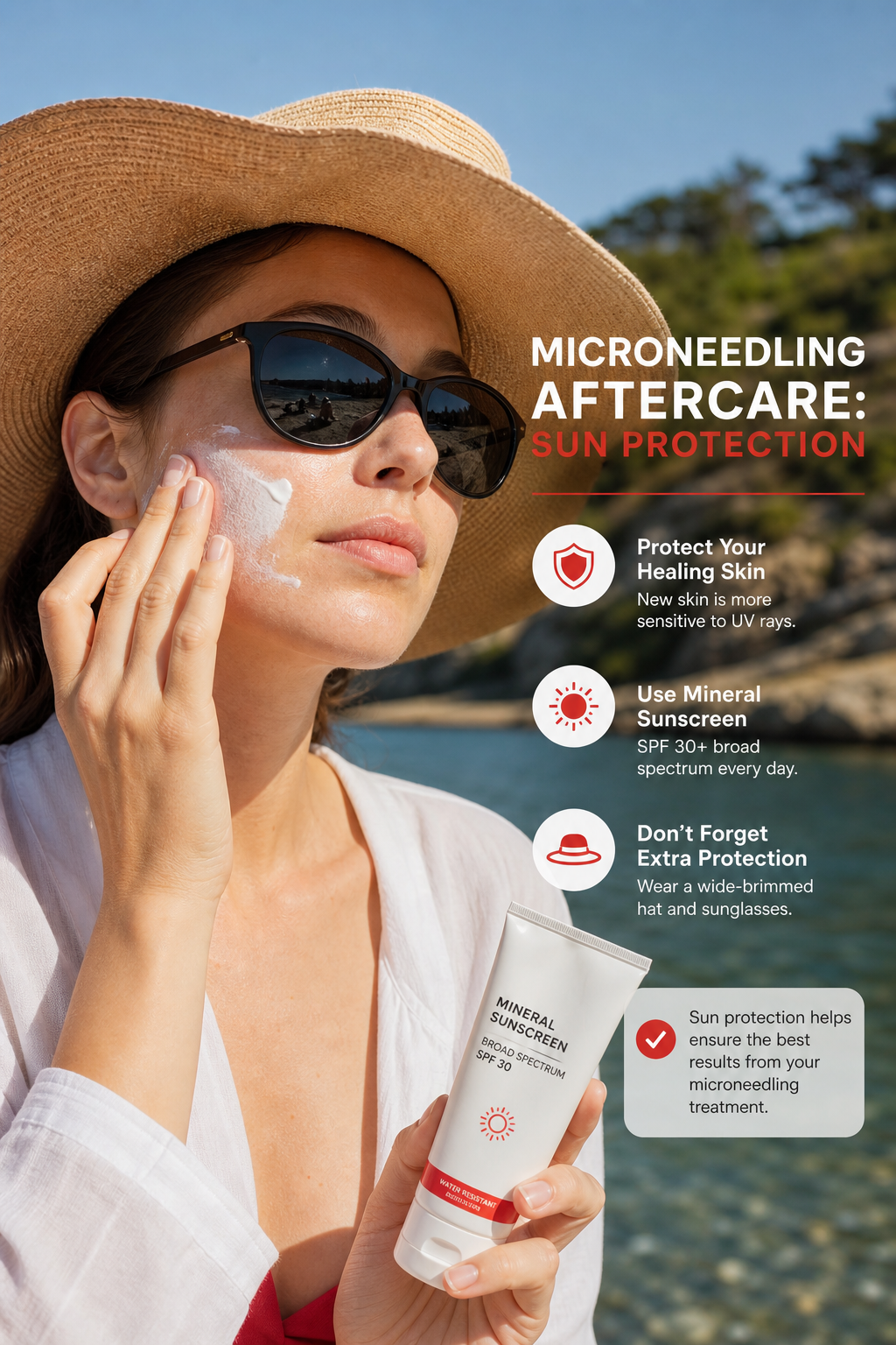 microneedling aftercare sun protection