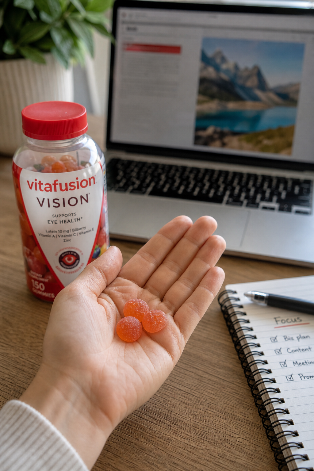 Vitafusion Vision gummy supplement for eye health