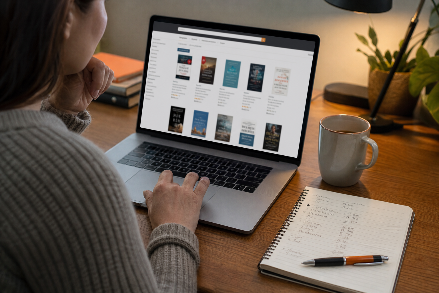 author researching competitor book prices on Amazon for non-fiction pricing strategy.