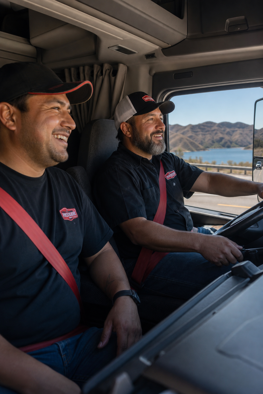 team driving truck driver partnership