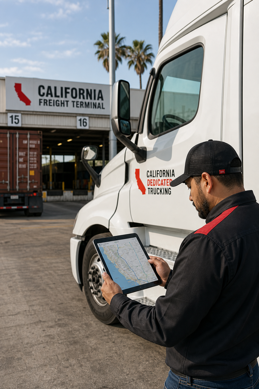 dedicated route trucking in California