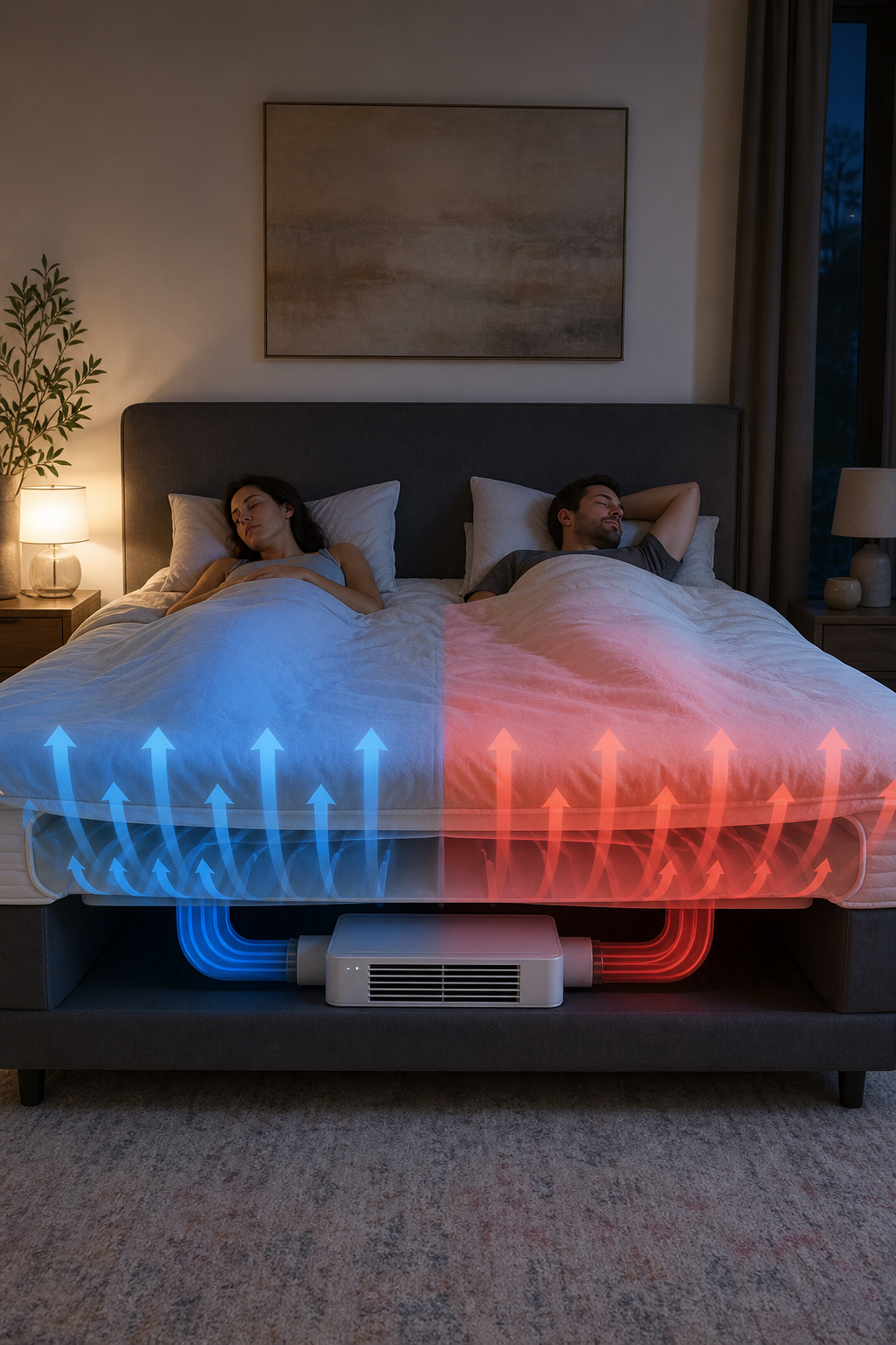 BedJet dual‑zone cooling system