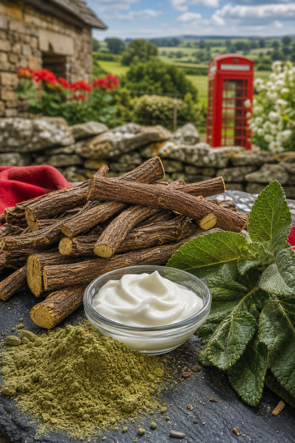 Licorice root brightening herb