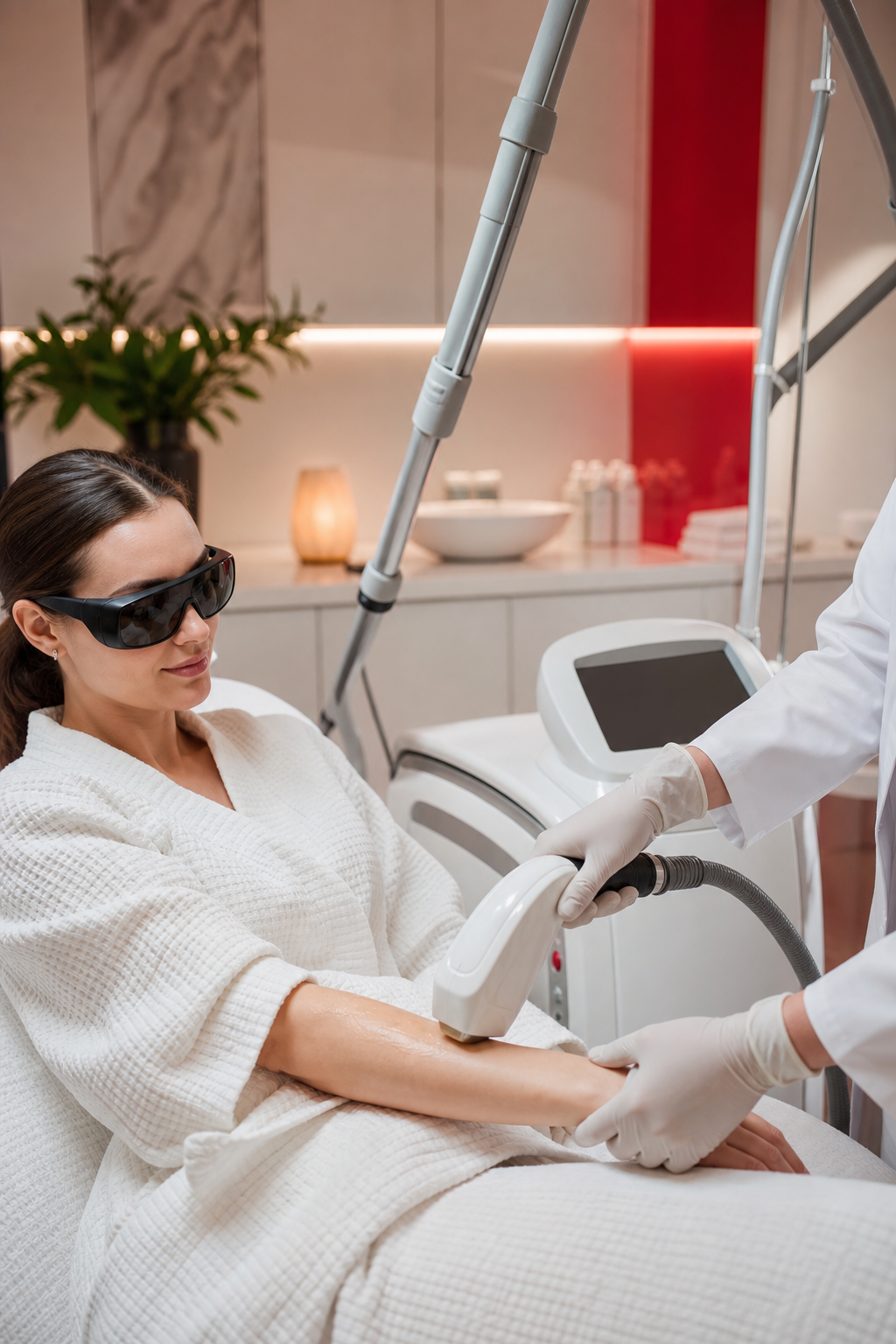 luxury laser hair removal arm treatment at PS Aesthetics Wellness Skinbar Edmond OK.
