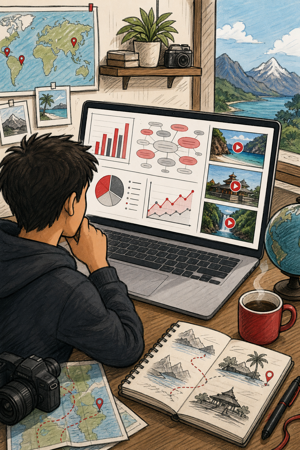 data‑rich video topic discovery for travel vloggers