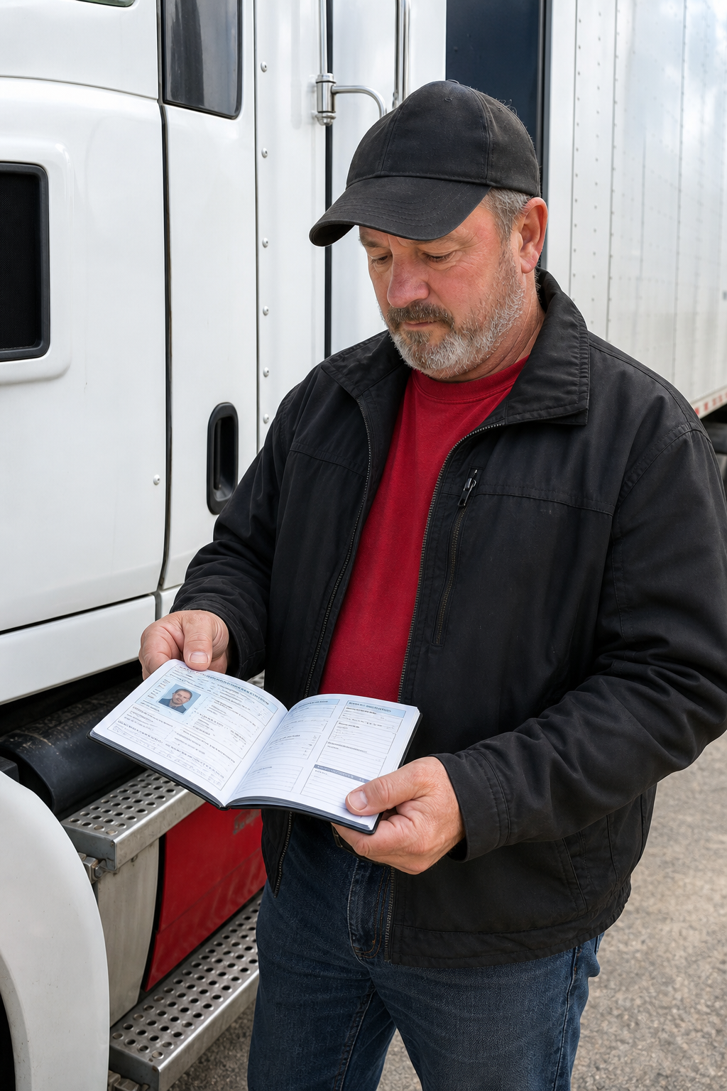 CDL‑A license document illustration