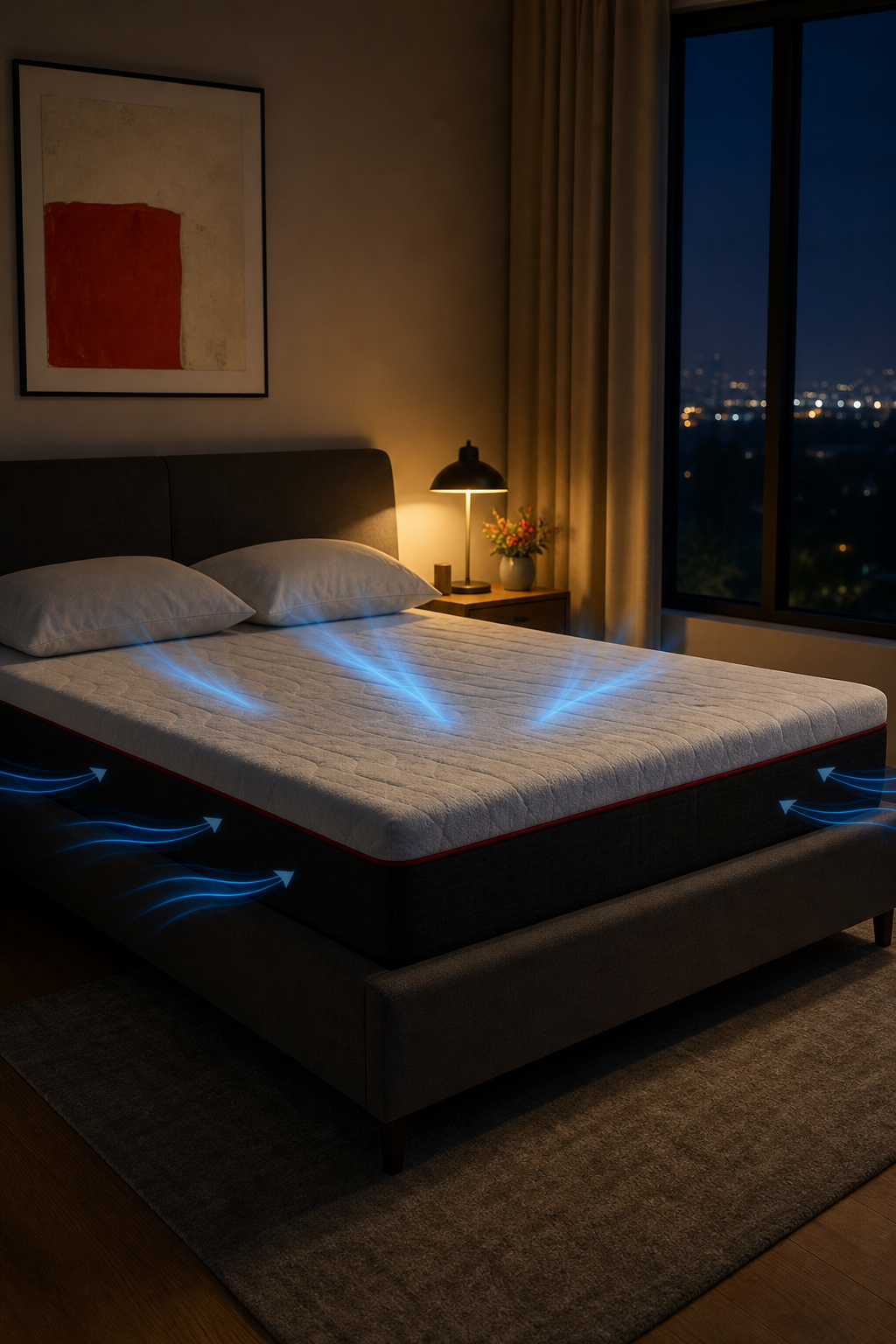 dual‑zone smart mattress cooling airflow